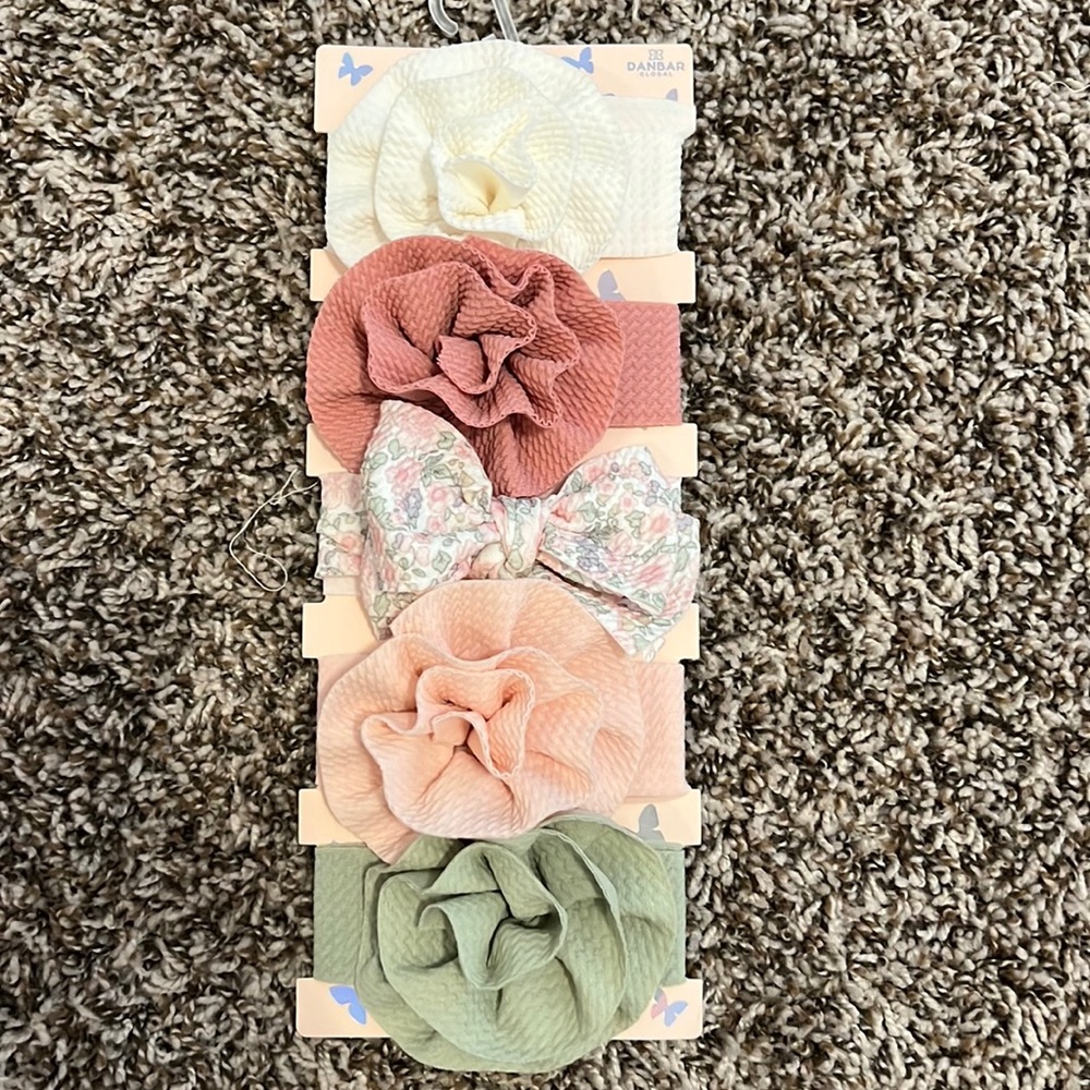 Set of little girl headbands